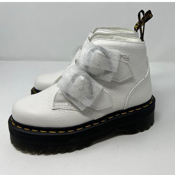 Dr. Martens Devon Heart Leather Platform Boots SIZE 5/US - Picture 5 of 10